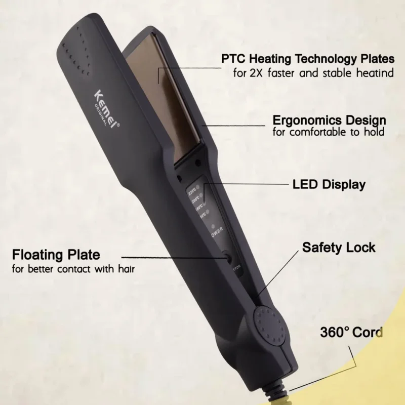 KEMEI Hair Straightener KM-329 - Image 6